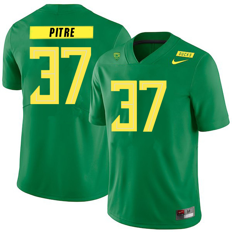 2019 Men #37 Isaiah Pitre Oregon Ducks College Football Jerseys Sale-Green - Click Image to Close